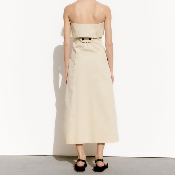 Zara mini beige corset dress, size XS - Picture 3 of 12